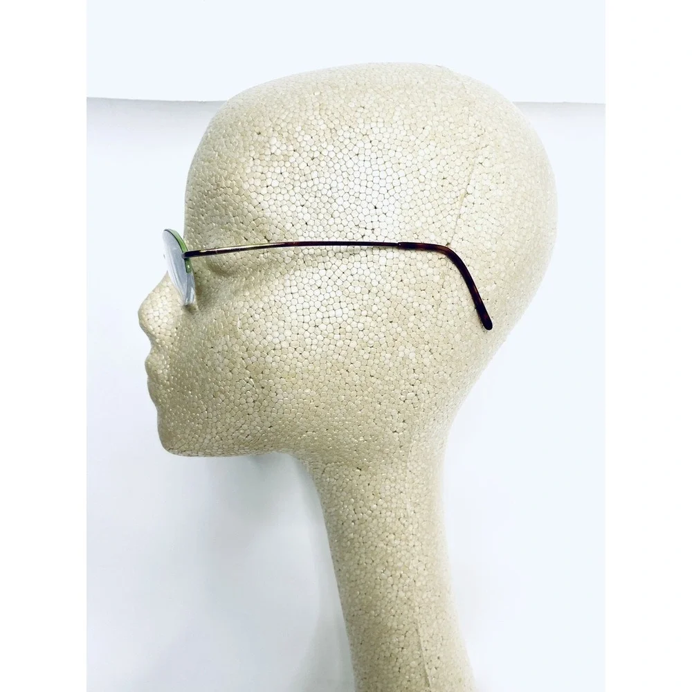 Kate Spade Half Rim Tortoise Green Metal Oval Glasses Italy Leah 51 18 130